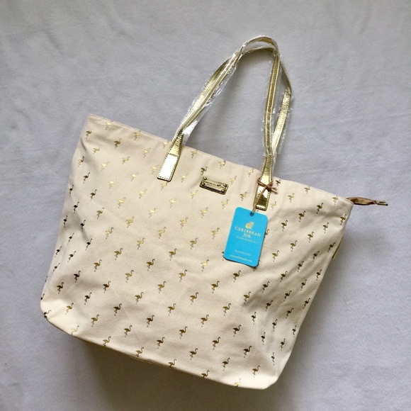 NEW Flamingo Shoulder Tote - Picture 2 of 8